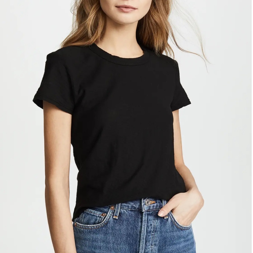 JAMES PERSE |  Sheet Slub Crew Neck Tee | Size 1 | Black | $85 Value! | NWT